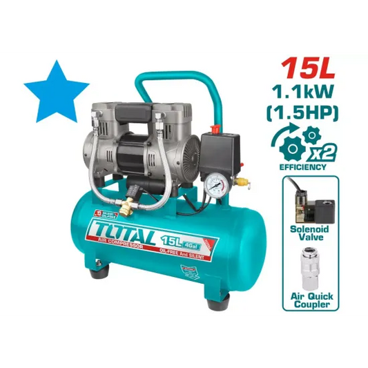 Compresseur d'air 15L silencieux