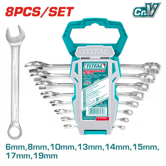 TOTAL COMBINATION SPANNER SET 8PCS (THT102286)