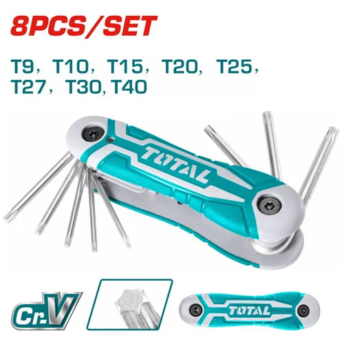 Clés Torx TOTAL 8 pièces (THT1061846)