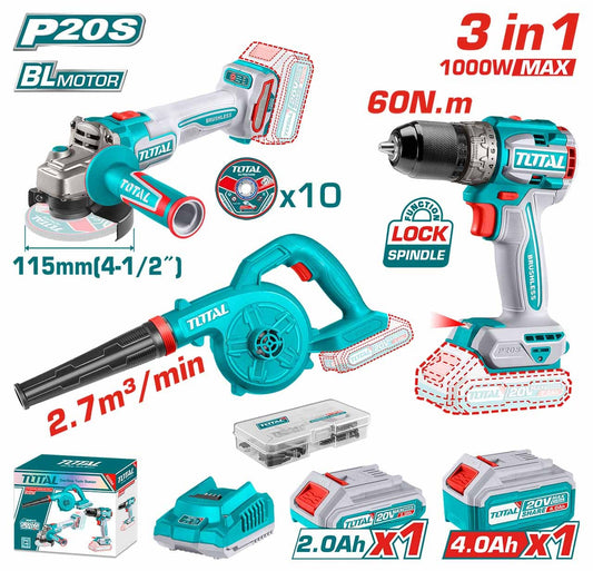 Kit Combiné 3 Pièces Li-ion TOSLI241192