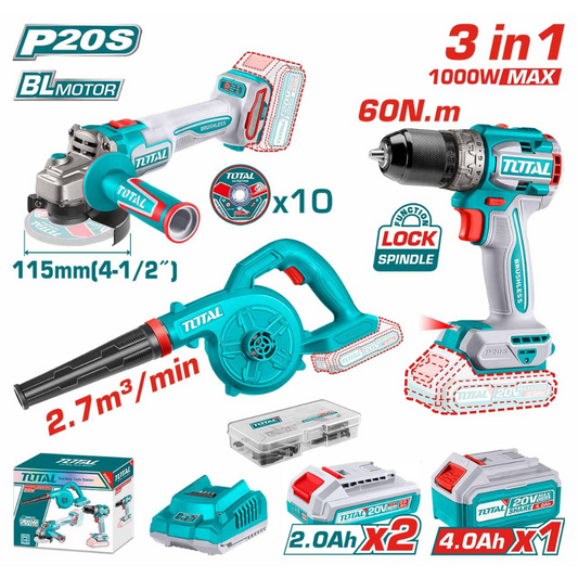 Kit Combiné 3 Pièces Li-ion TOSLI241192
