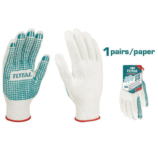 Gants tricotés TOTAL avec points en PVC (TSP11102P)