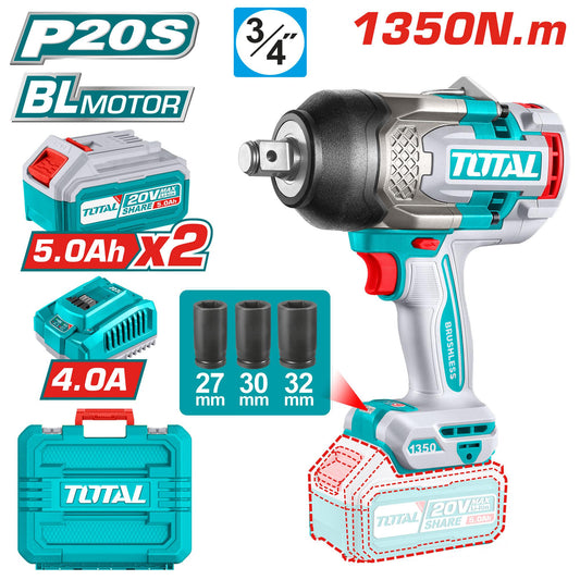 Boulonneuse 20V sans fil 1350 N.m